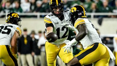 Northwestern Wildcats Football vs Iowa Hawkeyes Football Match Player Stats