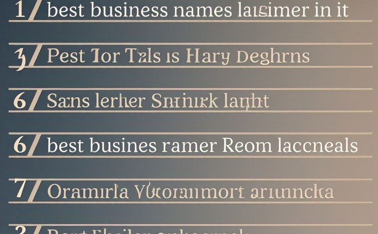 best business names with the number 7 in it​